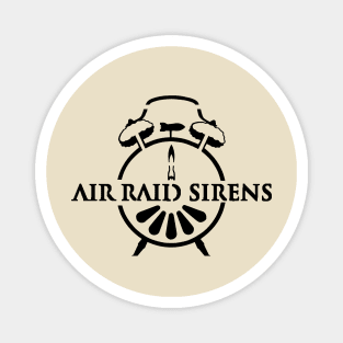 Air Raid Sirens Logo Design Magnet